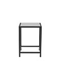 Unico Square Occasional Table with Black Frame and Coloured Top
