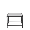 Unico Square Coffee Table with Black Frame and Coloured Top
