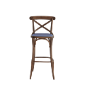 Coco Bar Stool in Natural with Lavender Seat Pad