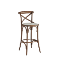 Coco Bar Stool in Natural with Vanilla Seat Pad