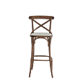 Coco Bar Stool in Natural with Vanilla Seat Pad