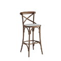 Coco Bar Stool in Natural with White Seat Pad