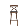 Coco Bar Stool in Natural with Black Seat Pad