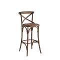 Coco Bar Stool in Natural with Cane Work Seat Pad