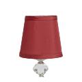 Retro Crystal Lamp Shade in Burgundy