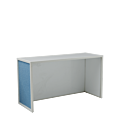 Unico Bar with White Frame and Baby Blue Glitter Panels