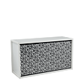 Unico Bar with White Frame and Black and White Floral Front