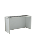 Unico Bar with White Frame and Blue Dotted Marble Panels
