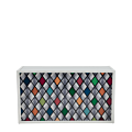 Unico Bar with White Frame and Multi-Colour Shapes Front