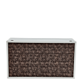 Unico DJ Booth - White Frame - Upholstered Snake Skin Panels