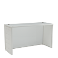 Unico DJ Booth with White Frame and White Upholstered Panels