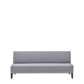 Sardinia Straight Smooth Back Sofa in Grey