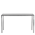 Unico Rectangular Poseur - Stainless Steel Frame - White Top