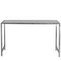 Unico Rectangular Poseur  F - Stainless Steel Frame - White Top