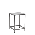 Unico Square Occasional Table- SS Frame - Coloured Top