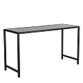 Unico Rectangular Poseur Table F - Black Frame - Coloured Top