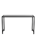 Unico Rectangular Poseur Table F - Black Frame - Coloured Top