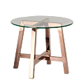 Washington Coffee Table with Crystal Glass Top