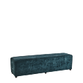 Rochelle Bench in Azzurro Blue Velvet