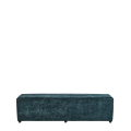 Rochelle Bench in Azzurro Blue Velvet