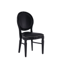 Chandelle Chair in Black with Black Seat Pad