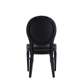 Chandelle Chair in Black with Black Seat Pad