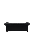 Chesterfield Sofa in Black 7ft