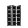 CKC Screen in Silver Frame with Black Panels