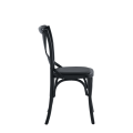 Coco Chair in Black with Black Seat Pad