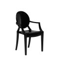 Louis Ghost Armchair in Black