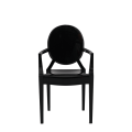 Louis Ghost Armchair in Black