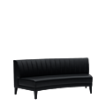 Infinito E Curved Sofa in Black