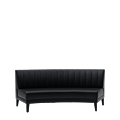 Infinito E Curved Sofa in Black
