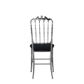 Napoleon Chair in Gunmetal with Black Seat Pad