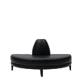 Infinito H Bullnose Sofa in Black