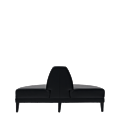Infinito H Bullnose Sofa in Black