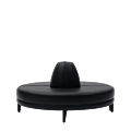 Infinito H Bullnose Sofa in Black