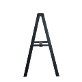Seattle Easel in Black