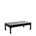 Shanghai Coffee Table in Black with Mirror Top
