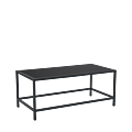 Unico Rectangular Coffee Table - Black Frame - Chalkboard Top