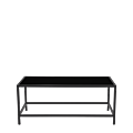 Unico Rectangular Coffee Table with Black Frame and Black Top