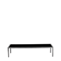 Unico Rectangular Max Coffee Table - Steel Frame - Black Top