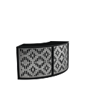 Unico Curved Bar with Black Frame and Etched Dark Front