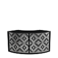 Unico Curved Bar with Black Frame and Etched Dark Front