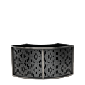 Unico Curved Bar with Stainless steel Frame and Etched Front