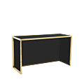 Unico Rectangular Bar with Gold Frame and Black Panels