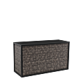 Unico Bar with Black Frame and Snake Skin Panels