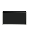 Unico Rectangular Bar with White Frame and Black Panels