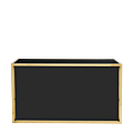 Unico DJ Booth with Gold Frame and Black Panels
