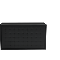 Unico Bar with Black Frame and Black Upholstered Panels